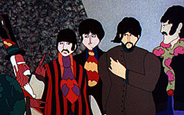 Yellow Submarine: Szenenbild: The Beatles als Zeichentrickfilmfiguren (© Pictures Alliance/United Archives)