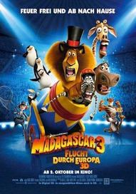 Madagascar 3: Flucht durch Europa, Filmplakat (Foto: Paramount Pictures Germany)