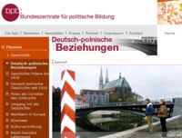 Online-Dossier: Deutsch-polnische Beziehungen (Screenshot, Quelle: www.bpb.de)