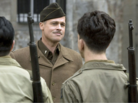Szenenbild mit Brad Pitt aus Inglourious Basterds von Quentin Tarantino (Foto: Studio Babelsberg AG)

