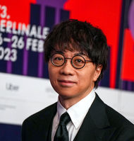 Regisseur Makoto Shinkai bei der Berlinale 2023 (© picture alliance/dpa/Sören Stache)