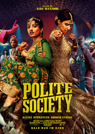 Polite Society, Filmplakat (© 2023 FOCUS FEATURES LLC. ALL RIGHTS RESERVED)
