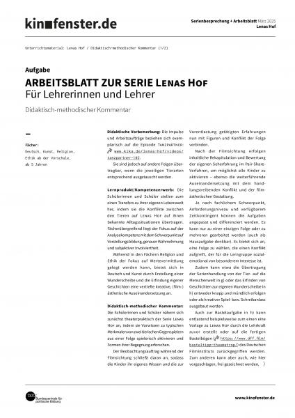 Vorschaubild für Lenas Hof – didaktischer Kommentar