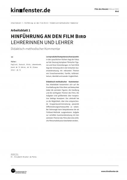 Vorschaubild für Bird – didaktische Kommentare