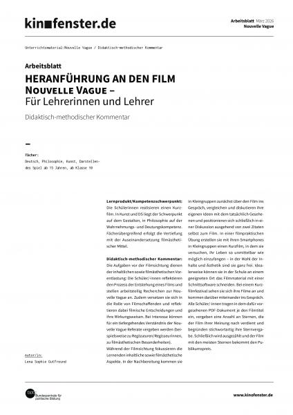 Vorschaubild für Didaktisch-methodischer-Kommentar-Nouvelle-Vague