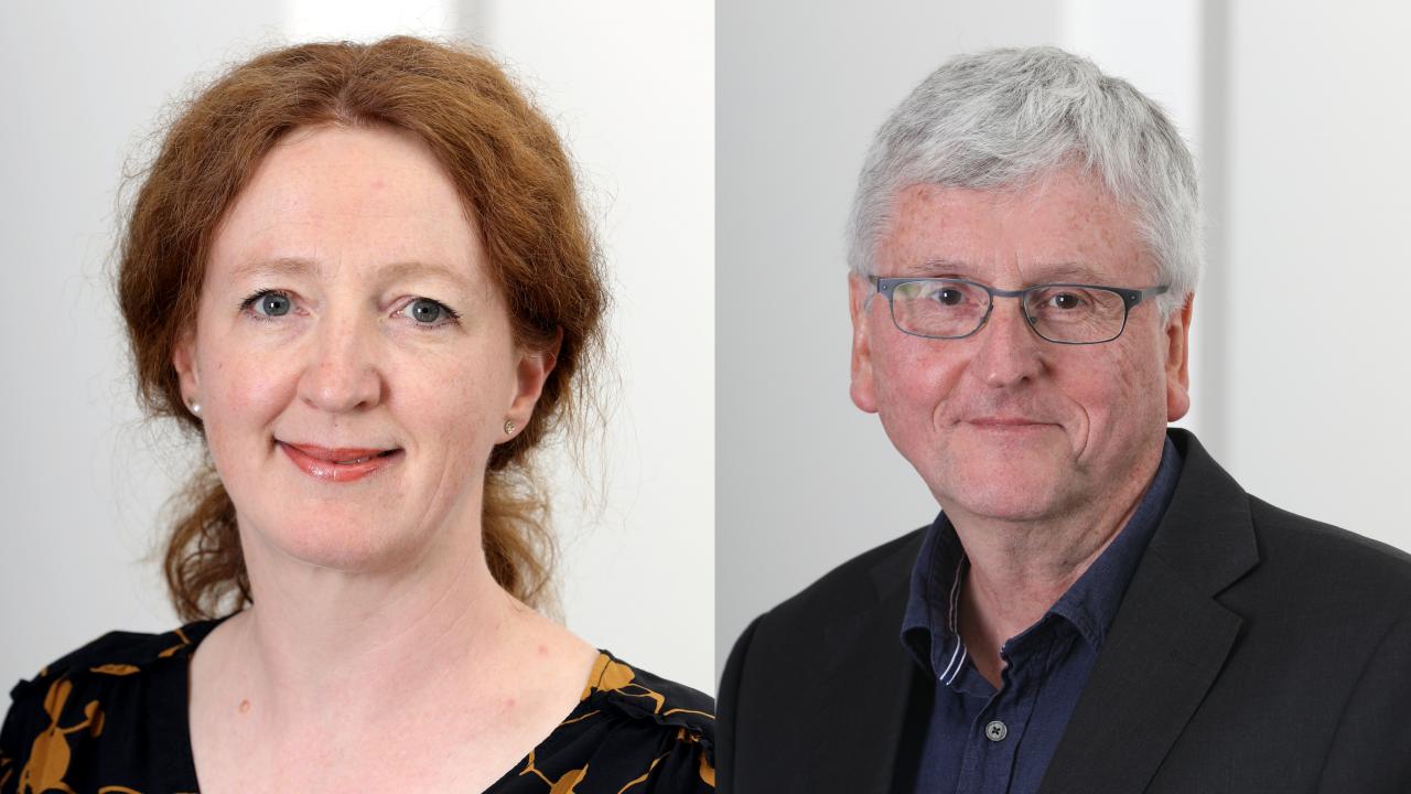 Christine Kopf und Hans-Peter Reichmann vom Deutschen Filminstitut & Filmmuseum in Frankfurt am Main (DFF)