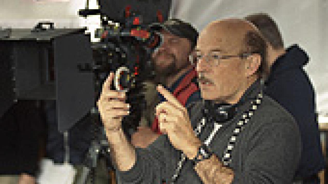 Volker Schlöndorff am Set