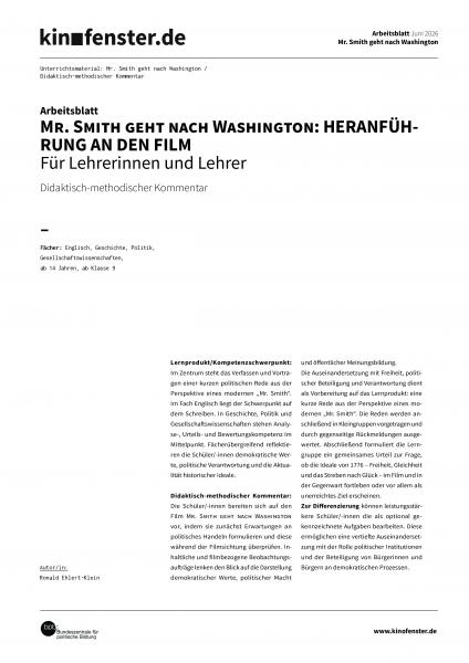 Vorschaubild für Didaktisch-methodischer-Kommentar-Mr-Smith-geht-nach-Washington