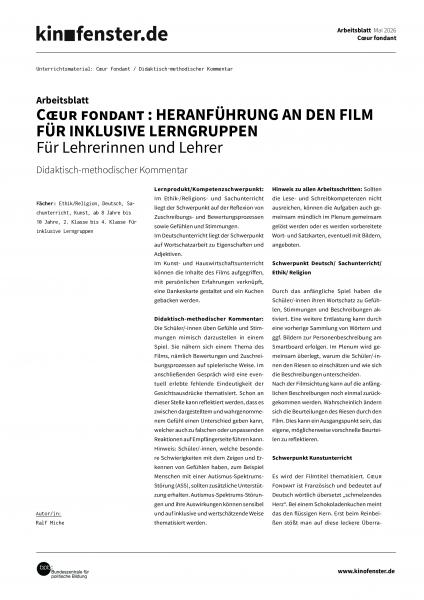 Vorschaubild für Didaktisch-methodischer-Kommentar-Coeur-fondant-inklusiv