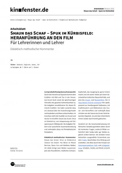 Vorschaubild für Didaktisch-methodischer-Kommentar-Shaun-das-Schaf-Spuk