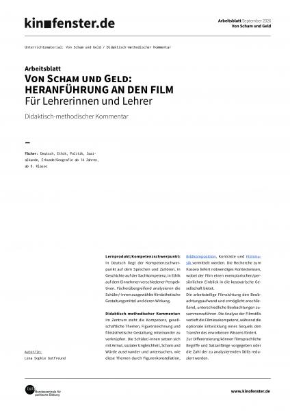 Vorschaubild für Didaktisch-methodischer-Kommentar-Von-Scham-und-Geld