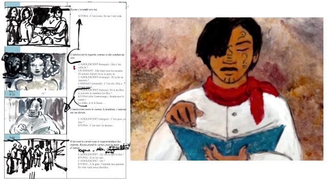 Storyboard und Szenenbild aus dem Film Die Odyssee